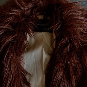 River Island Coat Size 8(US) Bordeaux color